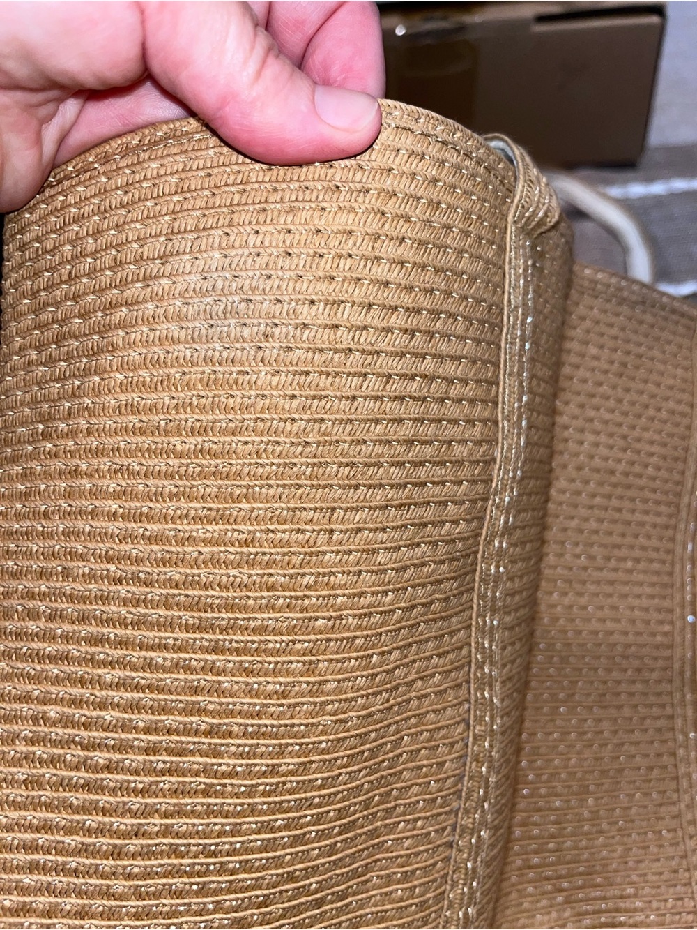 Everyday Natural Straw Tote Bag - Beige Shoulder Tote - Picture 4 of 8